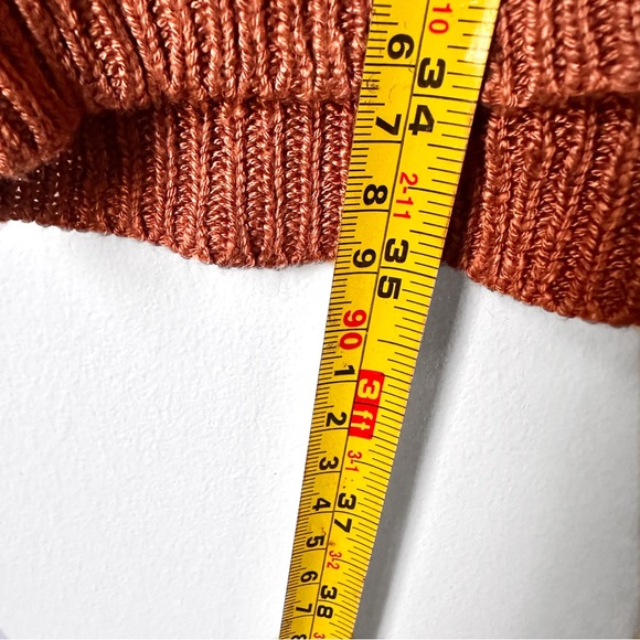 Free People Hannah Vest Oversize Slouchy Layer Tunic Top Burnt Orange NWOT Sz L - Picture 12 of 13